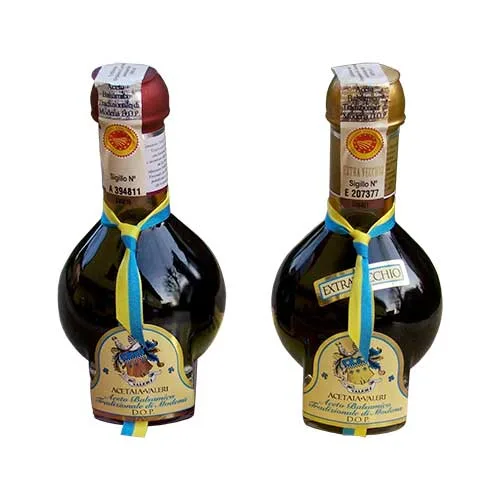 Traditional Balsamic Vinegar of Modena DOP Aged 12 years and DOP Aged 25 years with dripper