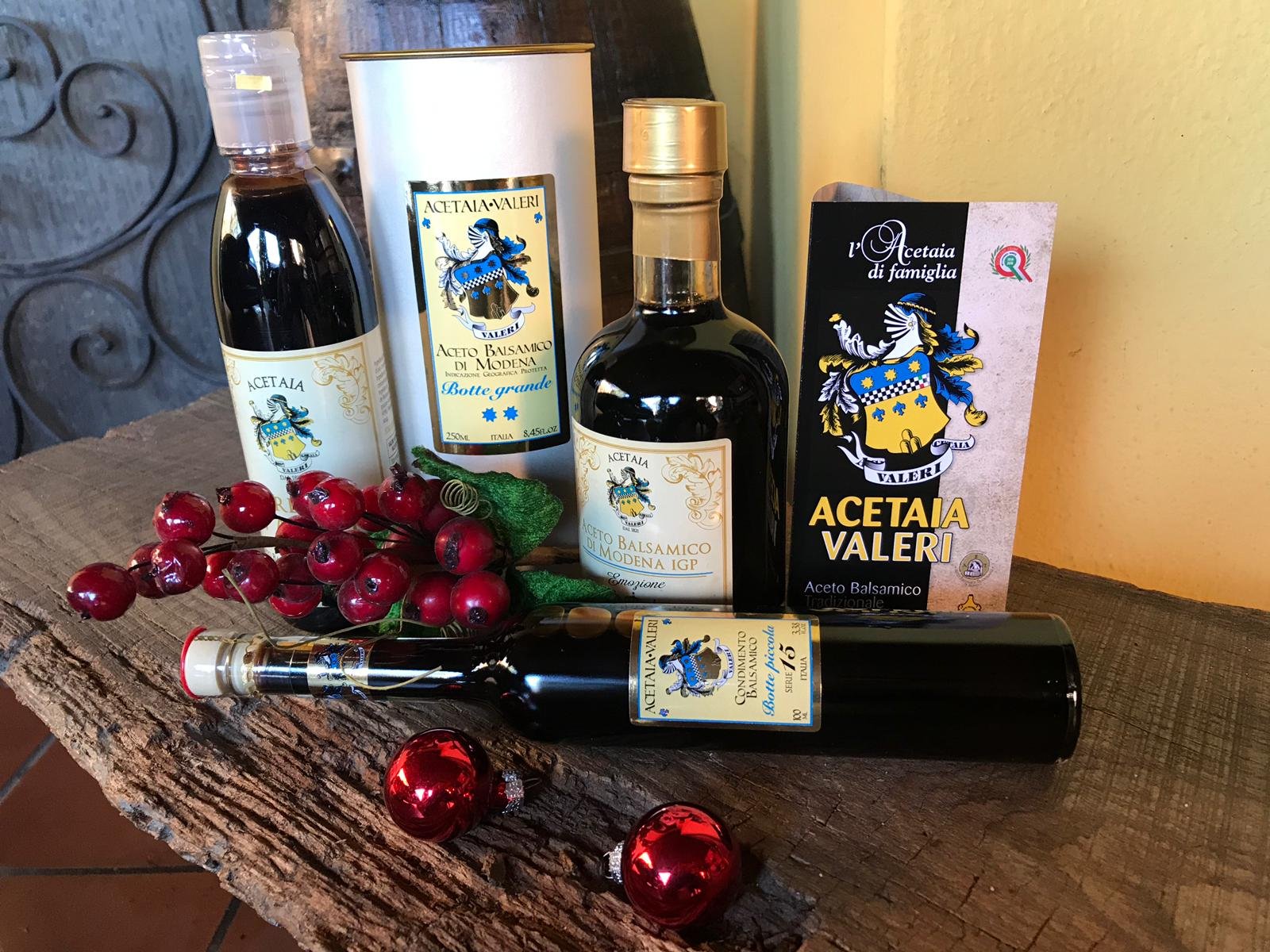 Aceto Balsamico regali di Natale Acetaia Valeri